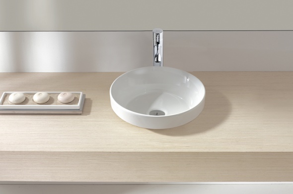 西班牙 gala circle 04330 圆形台面面盆 395mm 白色